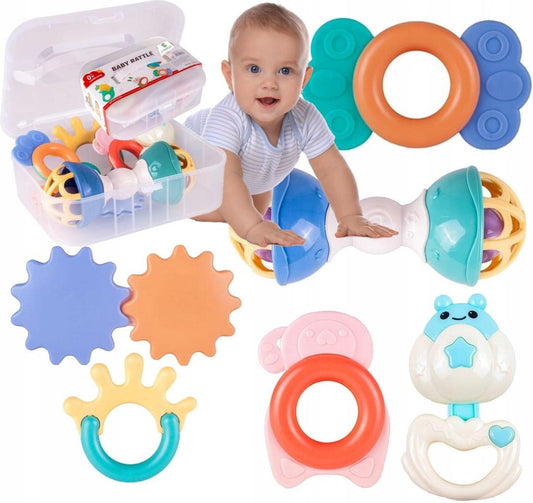SET DE SONAJEROS Y MORDEDORES PARA BEBE